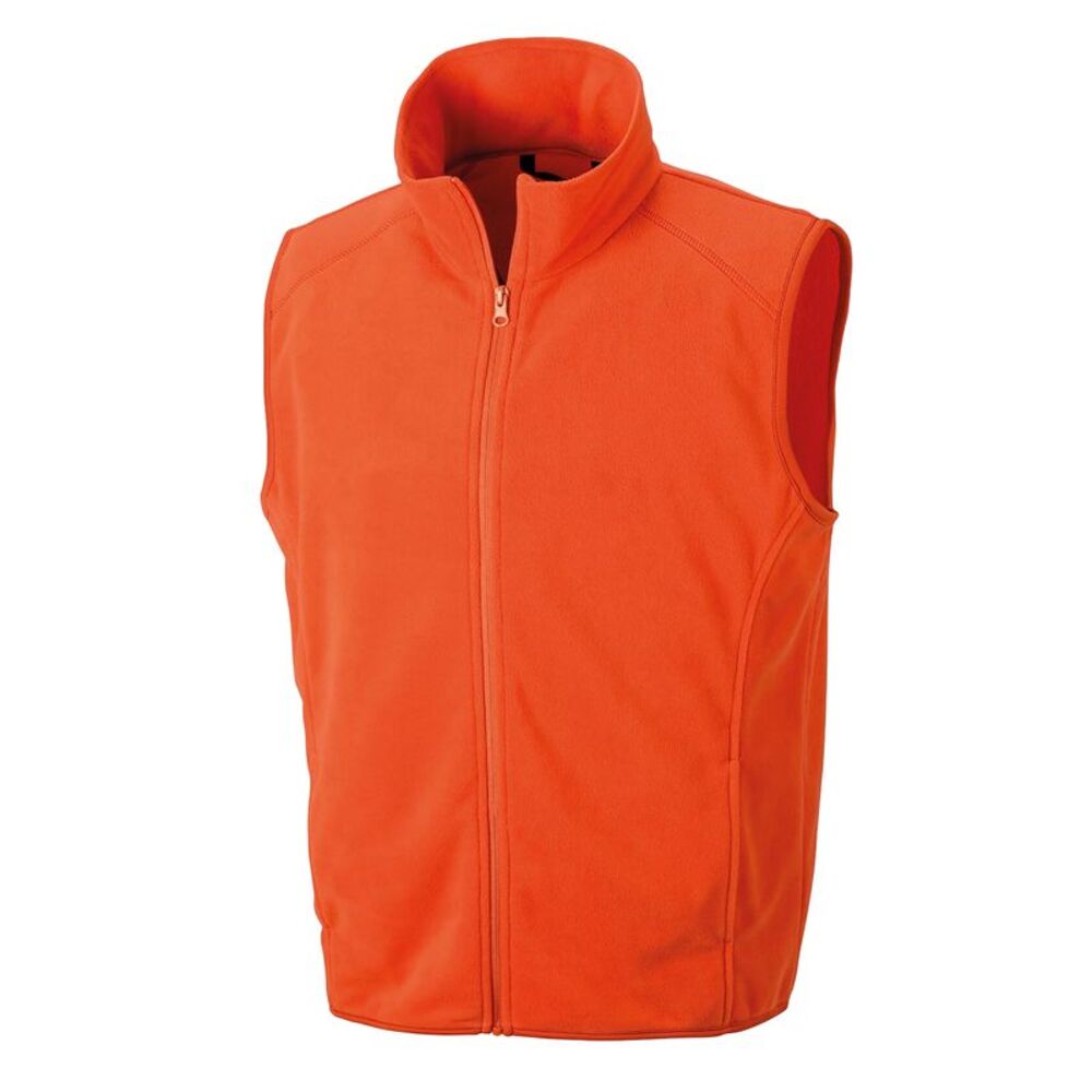 Result Core Mens Micro Fleece Gilet / Orange